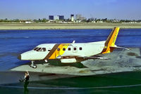 N102WJ @ KSNA - Embraer Emb-110P1 Bandeirante [110202] (Imperial) Santa Ana-John Wayne Airport Orange County~N 23/10/1994. From a slide. - by Ray Barber