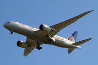 N29907 @ EGLL - Boeing 787-8 Dreamliner [34830] (United Airlines) Home~G 13/04/2014. On approach 27R. - by Ray Barber