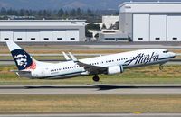 N535AS @ KSJC - Alaska departing in their 2011 Boeing 737-800 at San Jose International Airport, CA. - by Chris Leipelt