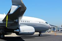 N1TS @ KSJC - Wilmington Trust Co (Medford, OR) Boeing 737-700 (BBJ) parked on the ramp at San Jose International Airport, CA. - by Chris Leipelt