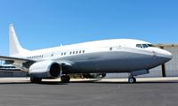 N1TS @ KSJC - Wilmington Trust Co (Medford, OR) Boeing 737-700 (BBJ) parked on the ramp at San Jose International Airport, CA. - by Chris Leipelt