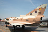 999734 - On display aboard USS Intrepid.  This Kfir was used by VMFT-401 'Snipers' from 1987 to 1989 to provide dissimilar air combat training. VMFT-401 is the only adversary squadron in the United States Marine Corps, flying the F-5N Tiger II since 1989. - by Arjun Sarup