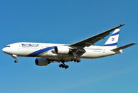 4X-ECC @ EGLL - Boeing 777-258ER [30833] (El Al-Israel Airlines) Heathrow~G 11/11/2004. On finals 27L. - by Ray Barber