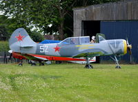 G-CCJK @ EGLM - Aerostar Yak-52 at White Waltham. Ex RA-02622 - by moxy