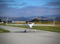 N24ND @ E16 - North Carolina-based 1993 Rutan Long-EZ taxing in at the 2016 Airport Day at South County Airport, San Martin, CA. - by Chris Leipelt