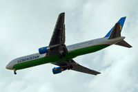 UK67006 @ EGLL - Boeing 767-33PER [40535] (Uzbekistan Airways) Home~G 23/07/2013. On approach 27R. - by Ray Barber