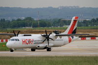 F-HOPY @ LFPO - ATR 72-600, Lining up prior take off rwy 08, Paris-Orly airport (LFPO-ORY) - by Yves-Q