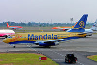 PK-RII @ WIII - Boeing 737-2E7 [22876] (Mandala Airlines) Jakarta-Soekarno Hatta Int~PK 26/10/2006 - by Ray Barber