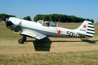 G-CBPM @ EGBP - Yakovlev Yak-50 [812101] Kemble~G 13/07/2003 - by Ray Barber