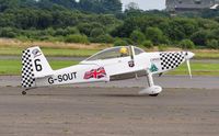 G-SOUT @ EGFH - Visiting Team Raven aircraft recently marked as Raven 6 (was Raven 5). - by Roger Winser