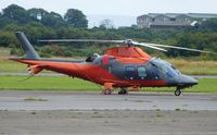 G-PIFZ @ EGFH - Visiting AW109SP. - by Roger Winser