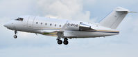 C-GTJO @ KDAN - 2001 Bombardier CL600 leaving Danville Va - by Richard T Davis