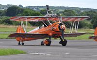 N707TJ @ EGFH - Visiting PT-17 (Breitling 3). Weather diversion. - by Roger Winser