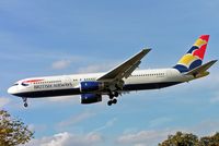 G-BZHA @ EGLL - Boeing 767-336ER [29230] (British Airways) Heathrow~G 07/09/2005. On finals 27L. - by Ray Barber