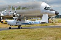 G-SAMZ @ EGHH - Dwarfed by the Guppy - by John Coates