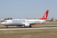 TC-JVS @ LMML - B737-800 TC-JVS Turkish Airlines - by Raymond Zammit