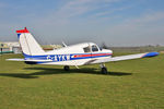 G-AYKW @ X5FB - Piper PA-28-140 Cherokee at Fishburn Airfield, March 25th 2012. - by Malcolm Clarke