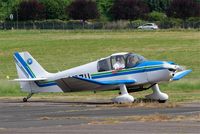 F-BOZU @ LFPZ - CEA Jodel DR-221 Dauphin, Taxiing to parking area, Saint-Cyr-l'École Airfield (LFPZ-XZB) - by Yves-Q