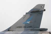 40 @ LFPC - Dassault Mirage 2000-5F, Close view ot tail, Creil Air Base 110 (LFPC-CSF) Open day 2016 - by Yves-Q