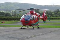G-WASC @ EGCW - EC-135T-2+, Wales Air Ambulance, Helimed 59, Welshpool based, previously D-HCBA, seen on the apron.