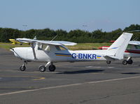 G-BNKR @ EGTB - Cessna 152 at Wycombe Air Park. Ex N49458 - by moxy