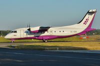 OE-GBB @ EGHH - Now Tyrol Air Ambulance but still retaining some of its Welcome Air previous i.d. - by John Coates