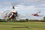 G-BYFI @ EGBR - Westland 47G-3B-1 at Breighton Airfield's Helicopter Fly-In, September 2011. - by Malcolm Clarke