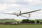 G-BSOM @ X5SB - Glazer-Dirks DG-400 at The Yorkshire Gliding Club, Sutton Bank, North Yorkshire, August 2nd, 2013. - by Malcolm Clarke