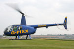 G-PIXX @ X5FB - Robinson R44 II, Fishburn Airfield, April 2009. - by Malcolm Clarke