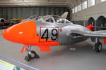 WZ590 @ EGSU - De Havilland DH-115 Vampire T.11 at the Imperial War Museum, Duxford July 1st 2013. - by Malcolm Clarke