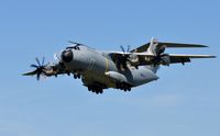 ZM410 @ EGFH - Low flypast over Runway 22 by RAF Atlas C.1 aircraft coded 410 of the Brize Norton Transport Wing. - by Roger Winser