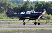 G-SPUT @ EGFH - Visiting Yak-52. - by Roger Winser