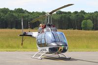 F-HUBA @ LFHY - Bell 206B JetRanger III, Parking area, Moulins - Montbeugny Airport (LFHY-XMU) - by Yves-Q
