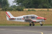 F-GGXC @ LFRT - Robin DR-400-120, Taxiing, St-Brieuc-Armor airport (LFRT-SBK) - by Yves-Q