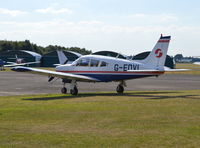 G-EDVL @ EGLK - Piper Cherokee Arrow II at Blackbushe. - by moxy