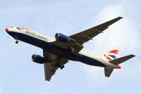 G-YMME @ EGLL - Boeing 777-236ER [30306] (British Airways) Home~G 27/03/2015. On approach 27R. Wearing red nose. - by Ray Barber