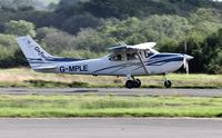 G-MPLE @ EGFH - Visiting Skylane operated by Oxford Aviation Academy departing Runway 28. - by Roger Winser
