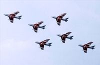 J-4020 @ EGVA - Patrouille Suisse. - by kenvidkid