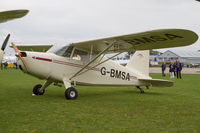 G-BMSA @ EGBK - Resplendent in a more traditional vintage scheme - by alanh
