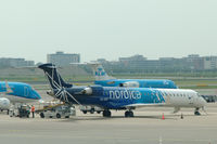 ES-ACG @ EHAM - Bombardier CRJ-900NG of Estonian carrier Nordica at Schiphol airport, the Netherlands - by Van Propeller