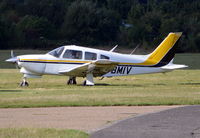 G-BMIV @ EGLM - Piper Turbo Cherokee at White Waltham. Ex ZS-JZW - by moxy