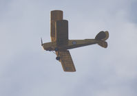 G-AHUF - Flying over Putsborough Sands North Devon - by Malcolm S Randell