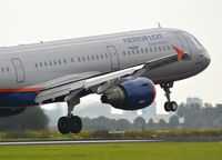 VP-BOC @ EHAM - A321 seconds from touching down at the Polderbaan - by Paul H