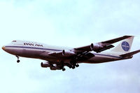 N770PA @ EGLL - N770PA   Boeing 747-121 [19660] (Pan American Airways) Heathrow~G @ 11/04/1979. On finals 28L. From a slide. - by Ray Barber
