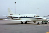 N4PH @ EHAM - Rockwell Sabreliner 40A [282-116] Amsterdam-Schiphol~PH 29/08/1976. From a slide. - by Ray Barber