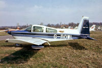 G-ROWL @ EGTR - Grumman American AA-5B Tiger [AA5B-0595] Elstree~G 10/04/1979. From a slide. - by Ray Barber