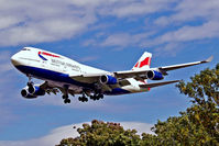 G-BNLA @ EGLL - Boeing 747-436 [23908] (British Airways) Heathrow~G 01/09/2006. On approach 27L. - by Ray Barber