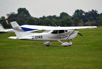 G-NYKS @ EGLD - Cessna 182T Skylane at Denham. Ex HB-CZC - by moxy