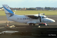 OK-UBA @ EGNH - At the terminal at Blackpool EGNH - by Clive Pattle