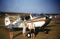 N6721S @ CLW - My dad's airplane at the Clearwater Florida Airpark in 1961.  I remember   it being loud, and my ears popping. This is my brothers with me on the right. I was born in 1953. My mom thought having a plane was a waste of money, so my dad sold it. - by Thor Tonnesen (deceased)